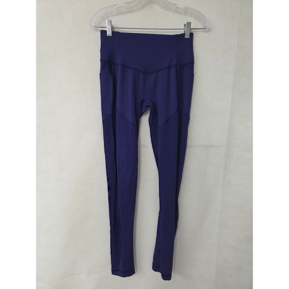 Lululemon Pants - Lululemon All the Right Places Leggings Womens 6 Blue High Rise Side Pockets
